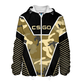 Мужская куртка 3D с принтом CS:GO в городе Новоалтайск, ткань верха — 100% полиэстер, подклад — флис | прямой крой, подол и капюшон оформлены резинкой с фиксаторами, два кармана без застежек по бокам, один большой потайной карман на груди. Карман на груди застегивается на липучку | Тематика изображения на принте: cs | cs go | csgo | go | го | контр страйк | контра | кс | кс го | ксго | спецназ | террористы