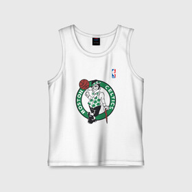 Детская майка хлопок с принтом Boston celtics в городе Новоалтайск,  |  | boston celtics | nba | баскетбол | бостон селтикс