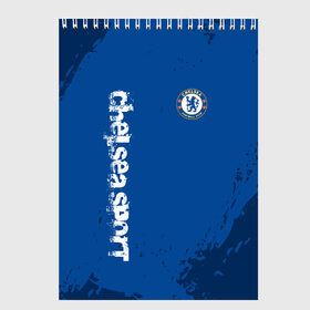 Скетчбук с принтом CHELSEA SPORT в городе Новоалтайск, 100% бумага
 | 48 листов, плотность листов — 100 г/м2, плотность картонной обложки — 250 г/м2. Листы скреплены сверху удобной пружинной спиралью | Тематика изображения на принте: chelsea | fc | football | fotball club | sport | спорт | спортивные | униформа | фирменные цвета | фк | футбол | футбольный клуб | челси