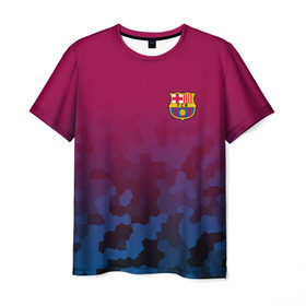 Мужская футболка 3D с принтом FC BARCA SPORT в городе Новоалтайск, 100% полиэфир | прямой крой, круглый вырез горловины, длина до линии бедер | fc | fc barca | football | football club | sport | барселона | спорт | спортивные | униформа | фирменные цвета | фк | футбол | футбольный клуб