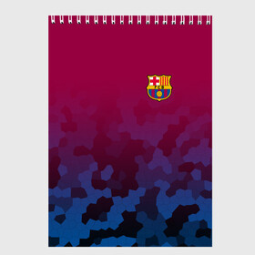 Скетчбук с принтом FC BARCA SPORT в городе Новоалтайск, 100% бумага
 | 48 листов, плотность листов — 100 г/м2, плотность картонной обложки — 250 г/м2. Листы скреплены сверху удобной пружинной спиралью | fc | fc barca | football | football club | sport | барселона | спорт | спортивные | униформа | фирменные цвета | фк | футбол | футбольный клуб