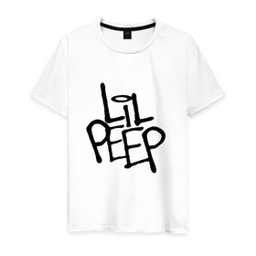 Мужская футболка хлопок с принтом Lil Peep в городе Новоалтайск, 100% хлопок | прямой крой, круглый вырез горловины, длина до линии бедер, слегка спущенное плечо. | Тематика изображения на принте: awful things | gustav hr | lil peep | густав ор | клауд | клауд рэп | лил | лили | певец | пееп | пеп | пип | пост эмо | реп | репер | рэп | рэпер | трэп | хип | хип хоп | хипхоп | хоп | эмо | эмо трэп