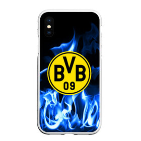 Чехол для iPhone XS Max матовый с принтом BORUSSIA в городе Новоалтайск, Силикон | Область печати: задняя сторона чехла, без боковых панелей | Тематика изображения на принте: боруссия | дортмунд