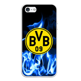 Чехол для iPhone 5/5S матовый с принтом BORUSSIA в городе Новоалтайск, Силикон | Область печати: задняя сторона чехла, без боковых панелей | боруссия | дортмунд