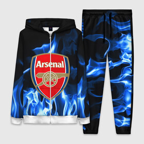 Женский костюм 3D с принтом ARSENAL в городе Новоалтайск,  |  | arsenal | fc | football | footer | soccer | socker | sport | арсенал | огонь | пламя | спорт | футбол | футбольный клуб