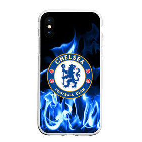 Чехол для iPhone XS Max матовый с принтом CHELSEA в городе Новоалтайск, Силикон | Область печати: задняя сторона чехла, без боковых панелей | chelsea | fc | football | footer | soccer | socker | sport | огонь | пламя | спорт | футбол | футбольный клуб
