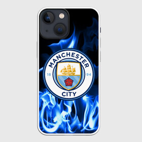 Чехол для iPhone 13 mini с принтом MANCHESTER CITY в городе Новоалтайск,  |  | fc | football | footer | manchester city | soccer | socker | sport | огонь | пламя | спорт | футбол | футбольный клуб