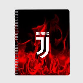 Тетрадь с принтом JUVENTUS SPORT в городе Новоалтайск, 100% бумага | 48 листов, плотность листов — 60 г/м2, плотность картонной обложки — 250 г/м2. Листы скреплены сбоку удобной пружинной спиралью. Уголки страниц и обложки скругленные. Цвет линий — светло-серый
 | football | soccer | ювентус