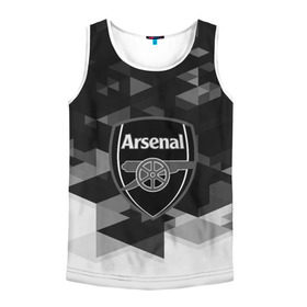 Мужская майка 3D с принтом FC Arsenal sport geometry 2018 в городе Новоалтайск, 100% полиэстер | круглая горловина, приталенный силуэт, длина до линии бедра. Пройма и горловина окантованы тонкой бейкой | Тематика изображения на принте: 