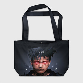 Пляжная сумка 3D с принтом XXXtentacion (9) в городе Новоалтайск, 100% полиэстер | застегивается на металлическую кнопку; внутренний карман застегивается на молнию. Стенки укреплены специальным мягким материалом, чтобы защитить содержимое от несильных ударов
 | 17 | art | look at me | moonlight | rap | revenge | tentacion | xxx | xxxtentacion