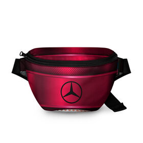 Поясная сумка 3D с принтом MERCEDES-BENZ SPORT в городе Новоалтайск, 100% полиэстер | плотная ткань, ремень с регулируемой длиной, внутри несколько карманов для мелочей, основное отделение и карман с обратной стороны сумки застегиваются на молнию | auto | automobile | car | carbon | machine | mercedes benz | motor | motor car | sport car | автомашина | бренд | легковой автомобиль | марка | спортивный автомобиль | тачка