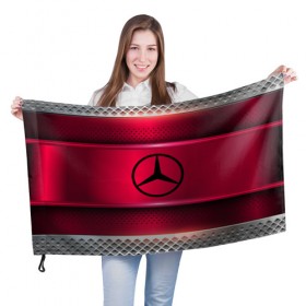 Флаг 3D с принтом MERCEDES-BENZ SPORT в городе Новоалтайск, 100% полиэстер | плотность ткани — 95 г/м2, размер — 67 х 109 см. Принт наносится с одной стороны | auto | automobile | car | carbon | machine | mercedes benz | motor | motor car | sport car | автомашина | бренд | легковой автомобиль | марка | спортивный автомобиль | тачка