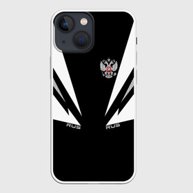 Чехол для iPhone 13 mini с принтом Россия в городе Новоалтайск,  |  | ru | rus | герб | двуглавый | знак | империя | надпись | орел | патриот | российская | российский | россия | русич | русская | русский | русь | рф | символ | страна | федерация | флаг | флага | цвета