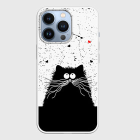 Чехол для iPhone 13 Pro с принтом Котик в городе Новоалтайск,  |  | Тематика изображения на принте: cats | kitty | кот | котик | сердечки cat | сердце