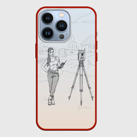 Чехол для iPhone 13 Pro с принтом Девушка с контроллером в городе Новоалтайск,  |  | Тематика изображения на принте: surveyor | геодезист | геодезия | кадастр