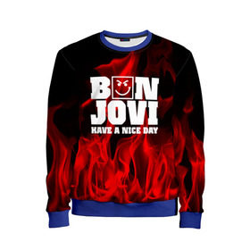 Детский свитшот 3D с принтом BON JOVI в городе Новоалтайск, 100% полиэстер | свободная посадка, прямой крой, мягкая тканевая резинка на рукавах и понизу свитшота | bon jovi | альтернативный хип хоп | группа | инди поп | музыка | музыкальное произведение | ноты | регги | рок | синти поп