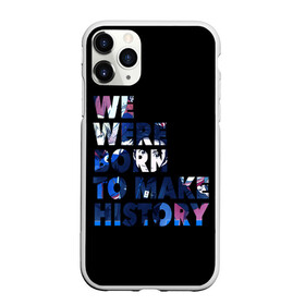 Чехол для iPhone 11 Pro матовый с принтом We were born to make history в городе Новоалтайск, Силикон |  | yuri on ice | юри на льду
