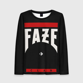 Женский лонгслив 3D с принтом Faze Clan (Season 2018/19) в городе Новоалтайск, 100% полиэстер | длинные рукава, круглый вырез горловины, полуприлегающий силуэт | 0x000000123 | csgo | faze | клан | ксго | фейз