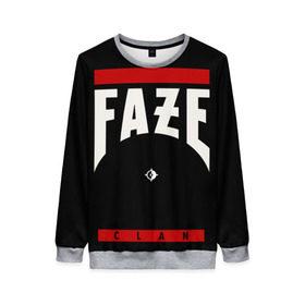 Женский свитшот 3D с принтом Faze Clan (Season 2018/19) в городе Новоалтайск, 100% полиэстер с мягким внутренним слоем | круглый вырез горловины, мягкая резинка на манжетах и поясе, свободная посадка по фигуре | 0x000000123 | csgo | faze | клан | ксго | фейз