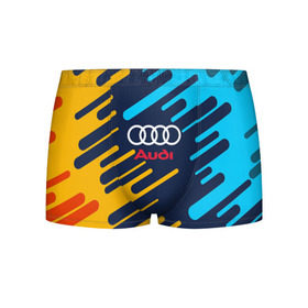 Мужские трусы 3D с принтом AUDI SPORT в городе Новоалтайск, 50% хлопок, 50% полиэстер | классическая посадка, на поясе мягкая тканевая резинка | abstraction | audi | auto | sport | абстракция | авто | автомобиль | автомобильные | ауди | бренд | логотип | марка | машины | спорт