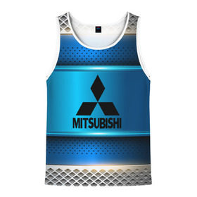 Мужская майка 3D с принтом MITSUBISHI sport collection в городе Новоалтайск, 100% полиэстер | круглая горловина, приталенный силуэт, длина до линии бедра. Пройма и горловина окантованы тонкой бейкой | auto | automobile | car | carbon | machine | mitsubishi | motor | motor car | sport car | автомашина | бренд | легковой автомобиль | марка | спортивный автомобиль | тачка
