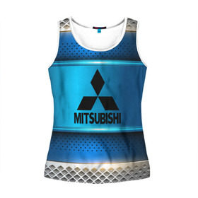 Женская майка 3D с принтом MITSUBISHI sport collection в городе Новоалтайск, 100% полиэстер | круглая горловина, прямой силуэт, длина до линии бедра | auto | automobile | car | carbon | machine | mitsubishi | motor | motor car | sport car | автомашина | бренд | легковой автомобиль | марка | спортивный автомобиль | тачка