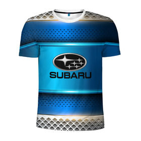 Мужская футболка 3D спортивная с принтом SUBARU sport collection в городе Новоалтайск, 100% полиэстер с улучшенными характеристиками | приталенный силуэт, круглая горловина, широкие плечи, сужается к линии бедра | auto | automobile | car | carbon | machine | motor | motor car | sport car | subaru | автомашина | бренд | легковой автомобиль | марка | спортивный автомобиль | тачка
