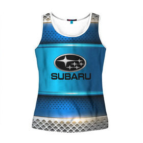 Женская майка 3D с принтом SUBARU sport collection в городе Новоалтайск, 100% полиэстер | круглая горловина, прямой силуэт, длина до линии бедра | auto | automobile | car | carbon | machine | motor | motor car | sport car | subaru | автомашина | бренд | легковой автомобиль | марка | спортивный автомобиль | тачка