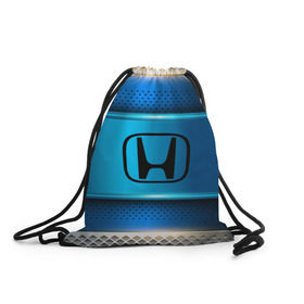 Рюкзак-мешок 3D с принтом Honda sport collection в городе Новоалтайск, 100% полиэстер | плотность ткани — 200 г/м2, размер — 35 х 45 см; лямки — толстые шнурки, застежка на шнуровке, без карманов и подкладки | Тематика изображения на принте: auto | automobile | car | carbon | honda | machine | motor | motor car | sport car | автомашина | бренд | легковой автомобиль | марка | спортивный автомобиль | тачка | хонда