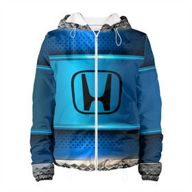 Женская куртка 3D с принтом Honda sport collection в городе Новоалтайск, ткань верха — 100% полиэстер, подклад — флис | прямой крой, подол и капюшон оформлены резинкой с фиксаторами, два кармана без застежек по бокам, один большой потайной карман на груди. Карман на груди застегивается на липучку | auto | automobile | car | carbon | honda | machine | motor | motor car | sport car | автомашина | бренд | легковой автомобиль | марка | спортивный автомобиль | тачка | хонда
