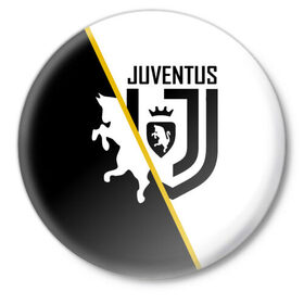 Значок с принтом JUVENTUS FOOTBALL POINT в городе Новоалтайск,  металл | круглая форма, металлическая застежка в виде булавки | Тематика изображения на принте: cr7 | juve | juventus | ronaldo | роналдо | спорт | футбол | ювентус