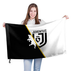 Флаг 3D с принтом JUVENTUS FOOTBALL POINT в городе Новоалтайск, 100% полиэстер | плотность ткани — 95 г/м2, размер — 67 х 109 см. Принт наносится с одной стороны | cr7 | juve | juventus | ronaldo | роналдо | спорт | футбол | ювентус