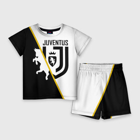 Детский костюм с шортами 3D с принтом JUVENTUS. в городе Новоалтайск,  |  | Тематика изображения на принте: cr7 | juve | juventus | ronaldo | роналдо | спорт | футбол | ювентус
