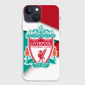 Чехол для iPhone 13 mini с принтом Ливерпуль формы в городе Новоалтайск,  |  | fc liverpool | football | liverpool | soccer | ливер | ливерпуль | лига чемпионов | фк ливерпуль | футбол