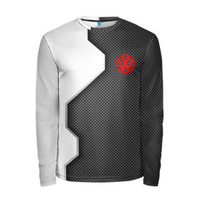 Мужской лонгслив 3D с принтом Volkswagen sport uniform auto в городе Новоалтайск, 100% полиэстер | длинные рукава, круглый вырез горловины, полуприлегающий силуэт | auto | automobile | car | carbon | machine | motor | motor car | sport car | volkswagen | автомашина | бренд | легковой автомобиль | марка | спортивный автомобиль | тачка