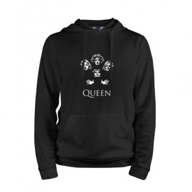 Мужская толстовка хлопок с принтом Queen в городе Новоалтайск, френч-терри, мягкий теплый начес внутри (100% хлопок) | карман-кенгуру, эластичные манжеты и нижняя кромка, капюшон с подкладом и шнурком | paul rodgers | queen | quen | брайан мэй | глэм | группа | джон дикон | квин | королева | куин | меркури | меркьюри | мэркури | поп | роджер тейлор | рок | фредди | фреди | хард | хардрок