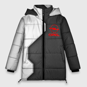 Женская зимняя куртка 3D с принтом Opel sport uniform auto в городе Новоалтайск, верх — 100% полиэстер; подкладка — 100% полиэстер; утеплитель — 100% полиэстер | длина ниже бедра, силуэт Оверсайз. Есть воротник-стойка, отстегивающийся капюшон и ветрозащитная планка. 

Боковые карманы с листочкой на кнопках и внутренний карман на молнии | auto | automobile | car | carbon | machine | motor | motor car | opel | sport car | автомашина | бренд | легковой автомобиль | марка | опель | спортивный автомобиль | тачка