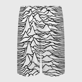 Детские спортивные шорты 3D с принтом White в городе Новоалтайск,  100% полиэстер
 | пояс оформлен широкой мягкой резинкой, ткань тянется
 | ian curtis | joy division | rock | unknown pleasures | иэн кёртис | рок