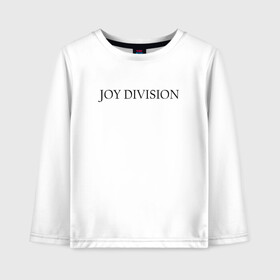Детский лонгслив хлопок с принтом Joy Division в городе Новоалтайск, 100% хлопок | круглый вырез горловины, полуприлегающий силуэт, длина до линии бедер | ian curtis | joy division | rock | unknown pleasures | иэн кёртис | рок