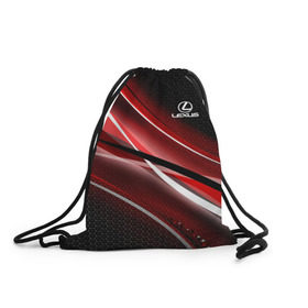 Рюкзак-мешок 3D с принтом LEXUS CAR SPORT в городе Новоалтайск, 100% полиэстер | плотность ткани — 200 г/м2, размер — 35 х 45 см; лямки — толстые шнурки, застежка на шнуровке, без карманов и подкладки | Тематика изображения на принте: abstract | auto | geometry | lexus | sport | texture | абстракция | авто | автомобиль | автомобильные | бренд | геометрия | лексус | марка | машины | соты | спорт | текстура | эффект