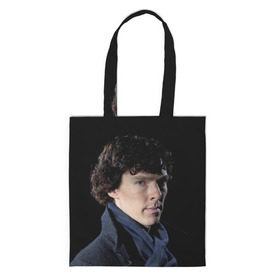 Сумка 3D повседневная с принтом Sherlock в городе Новоалтайск, 100% полиэстер | Плотность: 200 г/м2; Размер: 34×35 см; Высота лямок: 30 см | benedict | cumberbatch | sherlock | бенедикт | камбербатч | шерлок