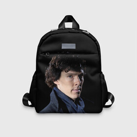 Детский рюкзак 3D с принтом Sherlock в городе Новоалтайск, 100% полиэстер | лямки с регулируемой длиной, сверху петелька, чтобы рюкзак можно было повесить на вешалку. Основное отделение закрывается на молнию, как и внешний карман. Внутри дополнительный карман. По бокам два дополнительных кармашка | Тематика изображения на принте: benedict | cumberbatch | sherlock | бенедикт | камбербатч | шерлок