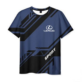 Мужская футболка 3D с принтом LEXUS SPORT в городе Новоалтайск, 100% полиэфир | прямой крой, круглый вырез горловины, длина до линии бедер | Тематика изображения на принте: auto | lexus | sport | авто | автомобиль | автомобильные | бренд | лексус | марка | машины | спорт
