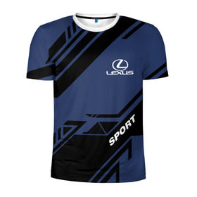 Мужская футболка 3D спортивная с принтом LEXUS SPORT в городе Новоалтайск, 100% полиэстер с улучшенными характеристиками | приталенный силуэт, круглая горловина, широкие плечи, сужается к линии бедра | Тематика изображения на принте: auto | lexus | sport | авто | автомобиль | автомобильные | бренд | лексус | марка | машины | спорт