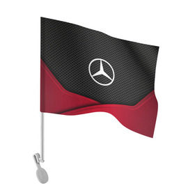 Флаг для автомобиля с принтом MERCEDES-BENZ в городе Новоалтайск, 100% полиэстер | Размер: 30*21 см | auto | automobile | car | carbon | machine | mercedes | mercedes benz | motor | motor car | sport car | автомашина | бренд | легковой автомобиль | марка | мерседес | спортивный автомобиль | тачка