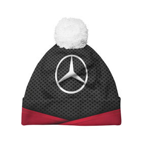 Шапка 3D c помпоном с принтом MERCEDES-BENZ в городе Новоалтайск, 100% полиэстер | универсальный размер, печать по всей поверхности изделия | auto | automobile | car | carbon | machine | mercedes | mercedes benz | motor | motor car | sport car | автомашина | бренд | легковой автомобиль | марка | мерседес | спортивный автомобиль | тачка