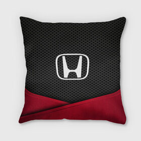 Подушка 3D с принтом HONDA в городе Новоалтайск, наволочка – 100% полиэстер, наполнитель – холлофайбер (легкий наполнитель, не вызывает аллергию). | состоит из подушки и наволочки. Наволочка на молнии, легко снимается для стирки | auto | automobile | car | carbon | honda | machine | motor | motor car | sport car | автомашина | бренд | легковой автомобиль | марка | спортивный автомобиль | тачка | хонда