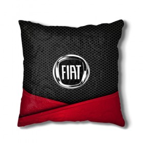 Подушка 3D с принтом FIAT в городе Новоалтайск, наволочка – 100% полиэстер, наполнитель – холлофайбер (легкий наполнитель, не вызывает аллергию). | состоит из подушки и наволочки. Наволочка на молнии, легко снимается для стирки | auto | automobile | car | carbon | fiat | machine | motor | motor car | sport car | автомашина | бренд | легковой автомобиль | марка | спортивный автомобиль | тачка