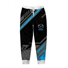 Мужские брюки 3D с принтом MAZDA SPORT в городе Новоалтайск, 100% полиэстер | манжеты по низу, эластичный пояс регулируется шнурком, по бокам два кармана без застежек, внутренняя часть кармана из мелкой сетки | Тематика изображения на принте: auto | mazda | sport | авто | автомобиль | автомобильные | бренд | мазда | марка | машины | спорт