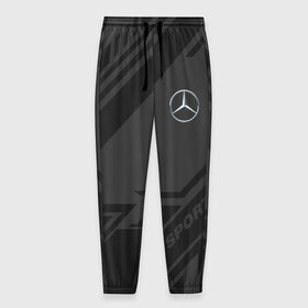Мужские брюки 3D с принтом MERCEDES SPORT в городе Новоалтайск, 100% полиэстер | манжеты по низу, эластичный пояс регулируется шнурком, по бокам два кармана без застежек, внутренняя часть кармана из мелкой сетки | amg | auto | mercedes | sport | авто | автомобиль | автомобильные | амг | бренд | марка | машины | мерседес | спорт